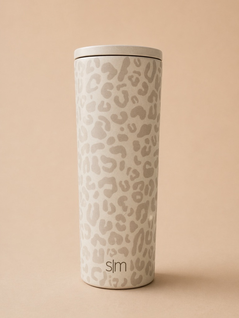 Gray SLM Leopard Print Water Bottle